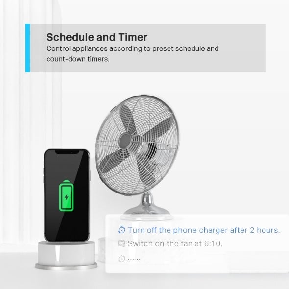 TP-LINK WiFi Smart Plug Wi-Fi 2.4G 1T1R BT Onboarding Tapo APP Alexa & Google assistant supported