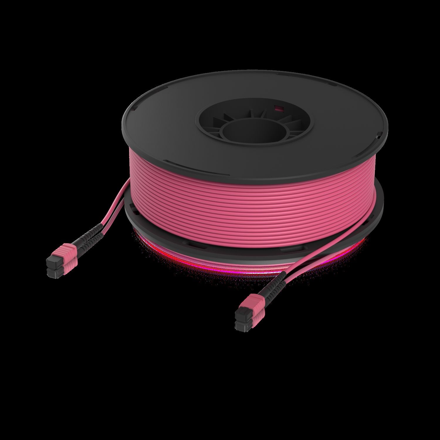 Indoor multi-mode fiber patch cable wit