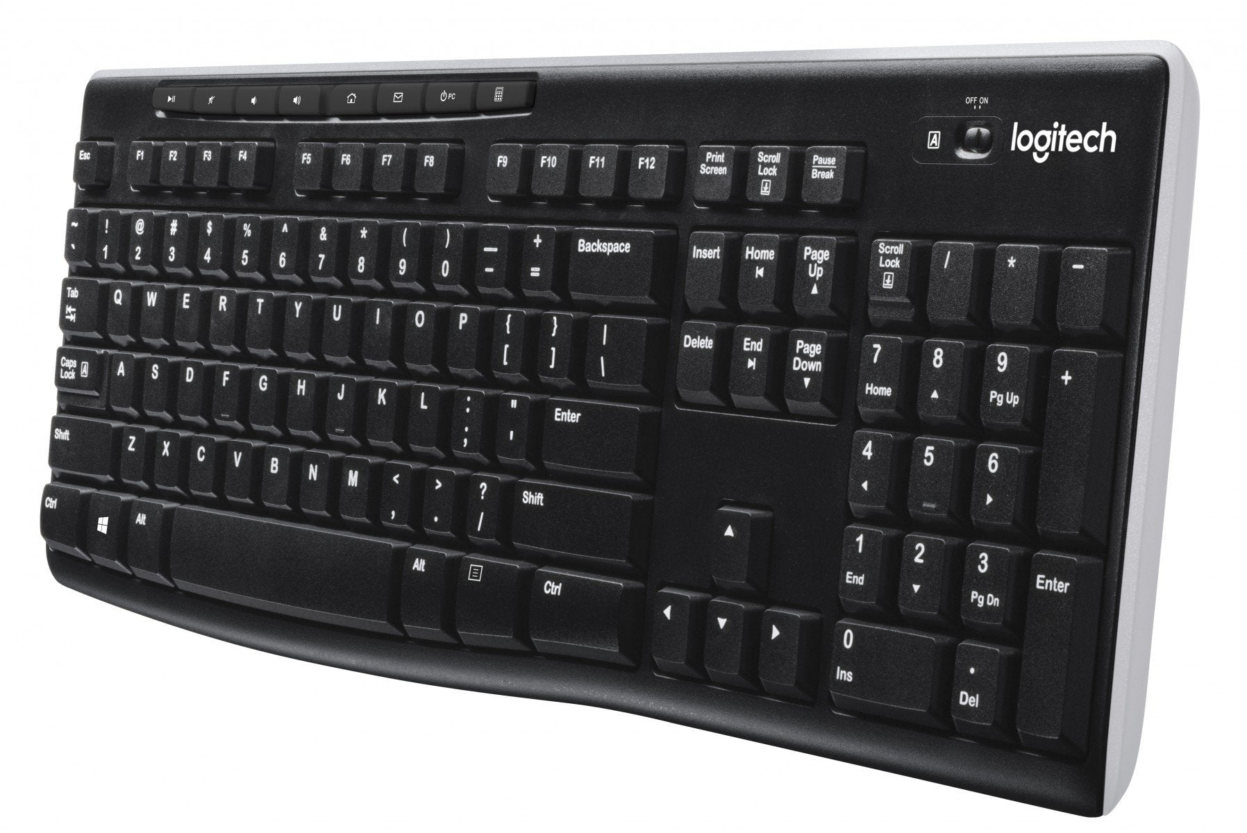 Logitech 920-003736 clavier Universel RF sans fil QWERTY Néerlandais Noir