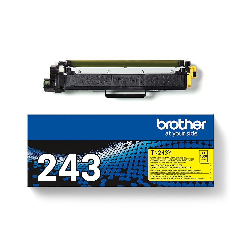 BROTHER TN243Y Toner jaune standard de 1000 pages pour Hl-L32xx DCP-L35xx MFC-L37xx