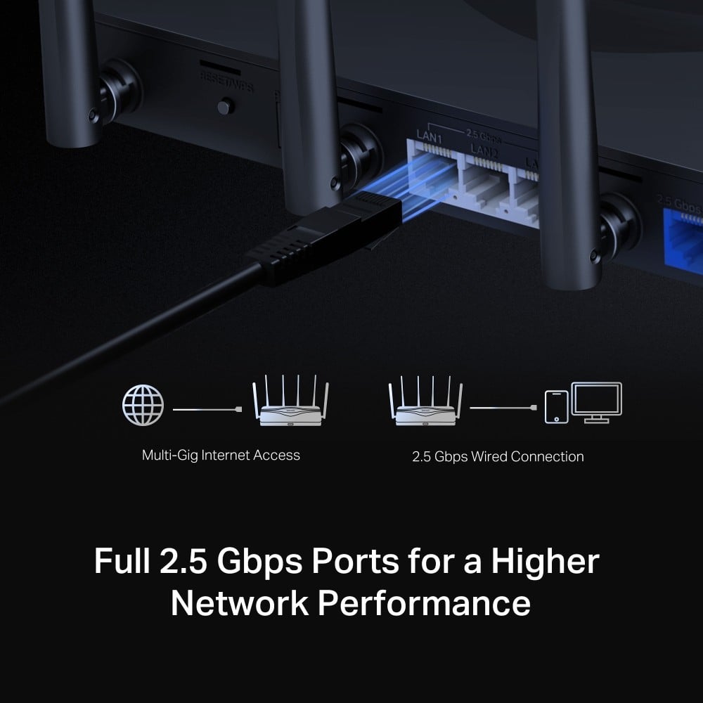 TP-Link MR47BE Mercusys BE9300 Tri-Band Wi-Fi 7 Router