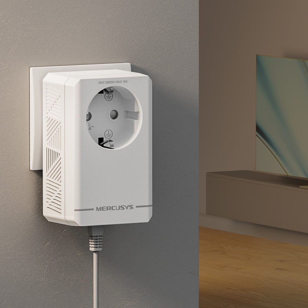 TP-LINK AV1000 Gigabit Passthrough Powerline Starter Kit