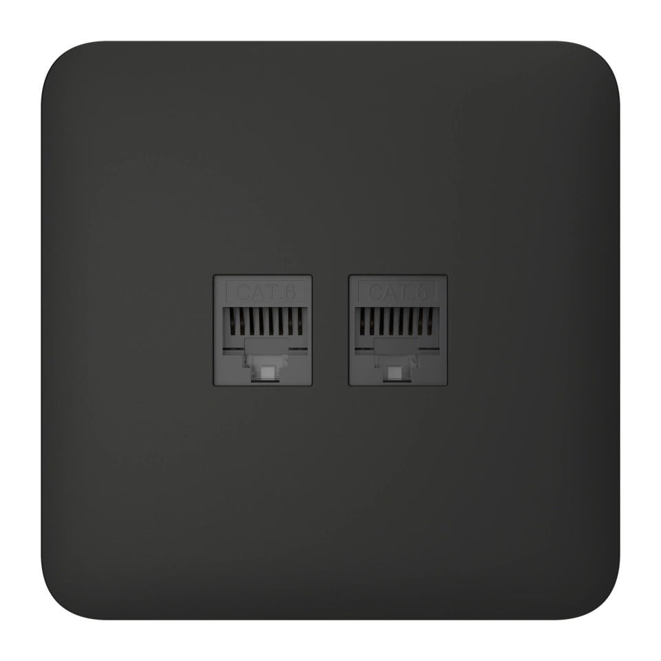 Ajax Systems 126188.317.BL SoloCover (LAN) - noir