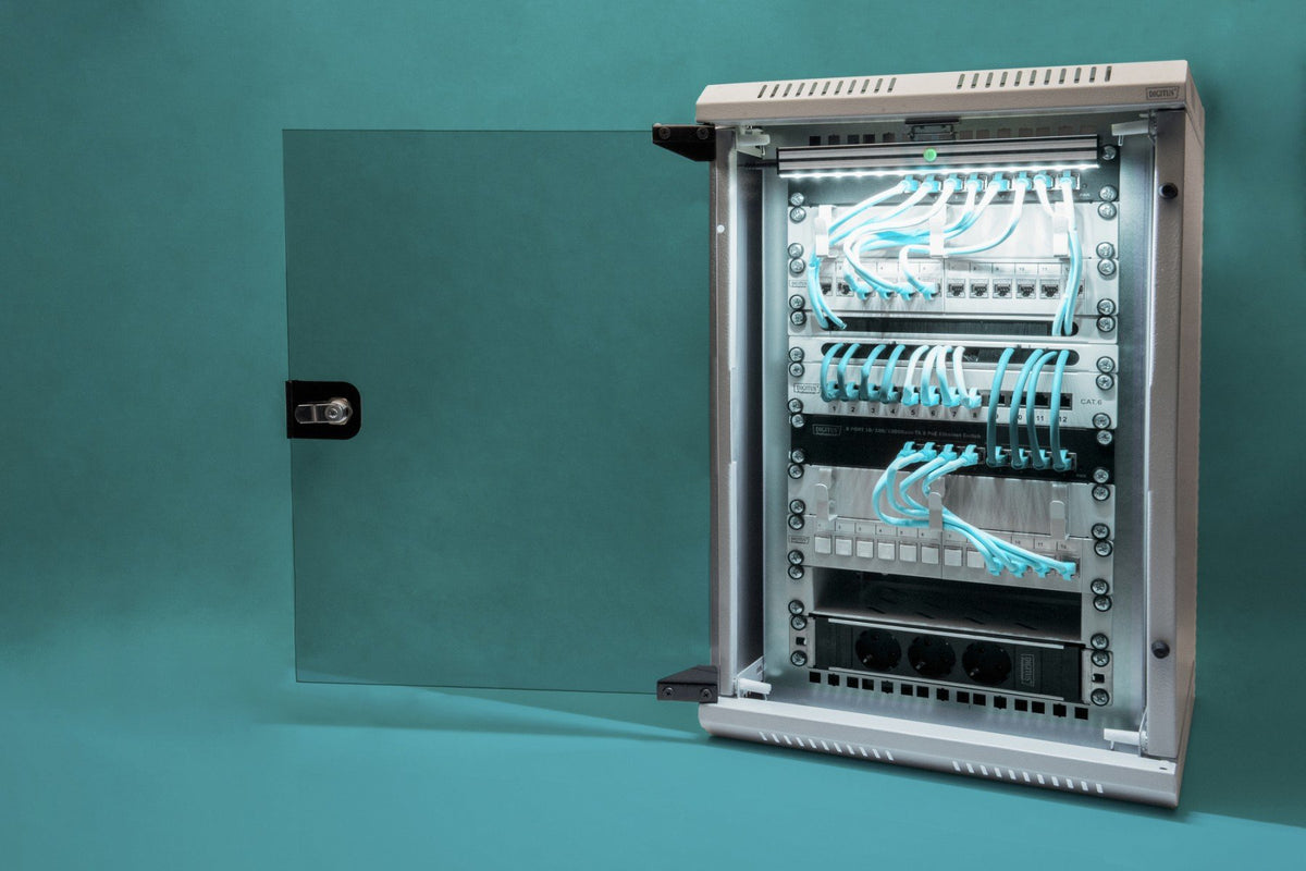 Digitus DN-1019 étagere 10U Rack monté sur le mur Gris