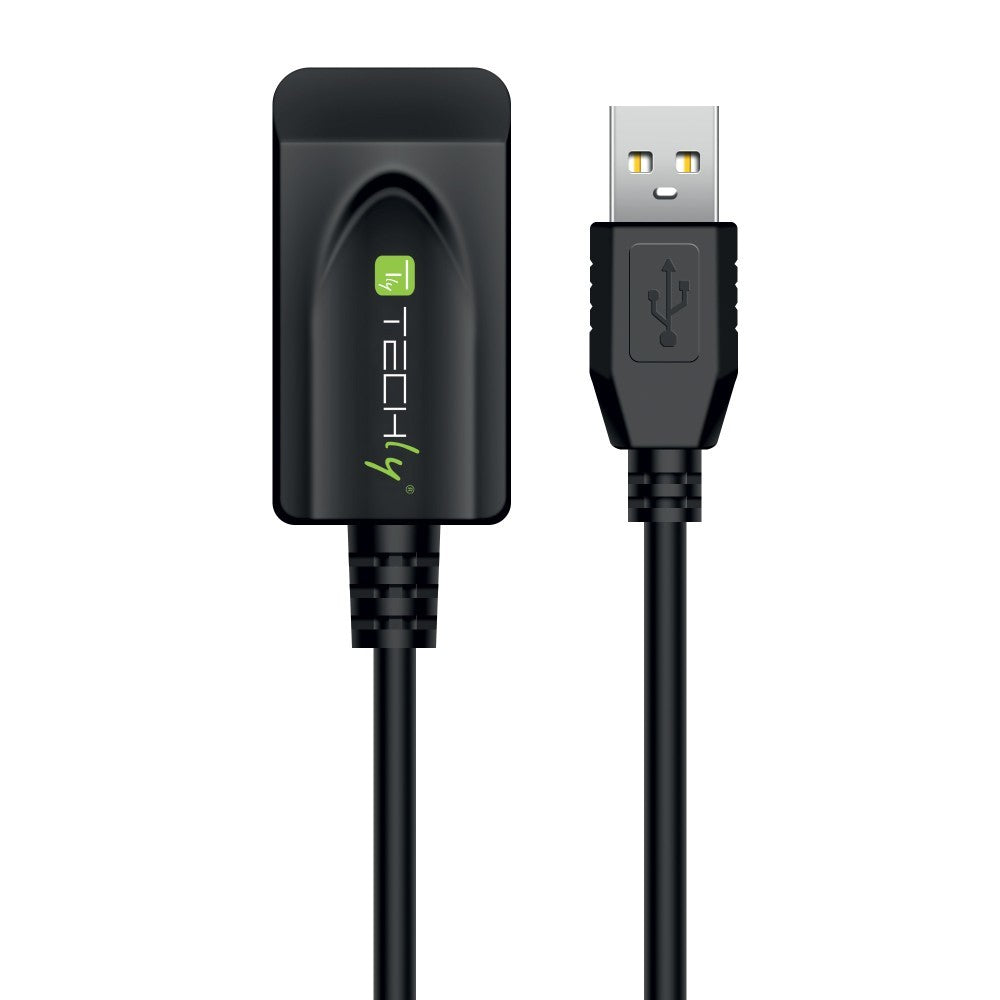 Techly IUSB-REP220TY3 Câble d'extension actif USB 2.0 USB-A mâle vers USB-A femelle 20m