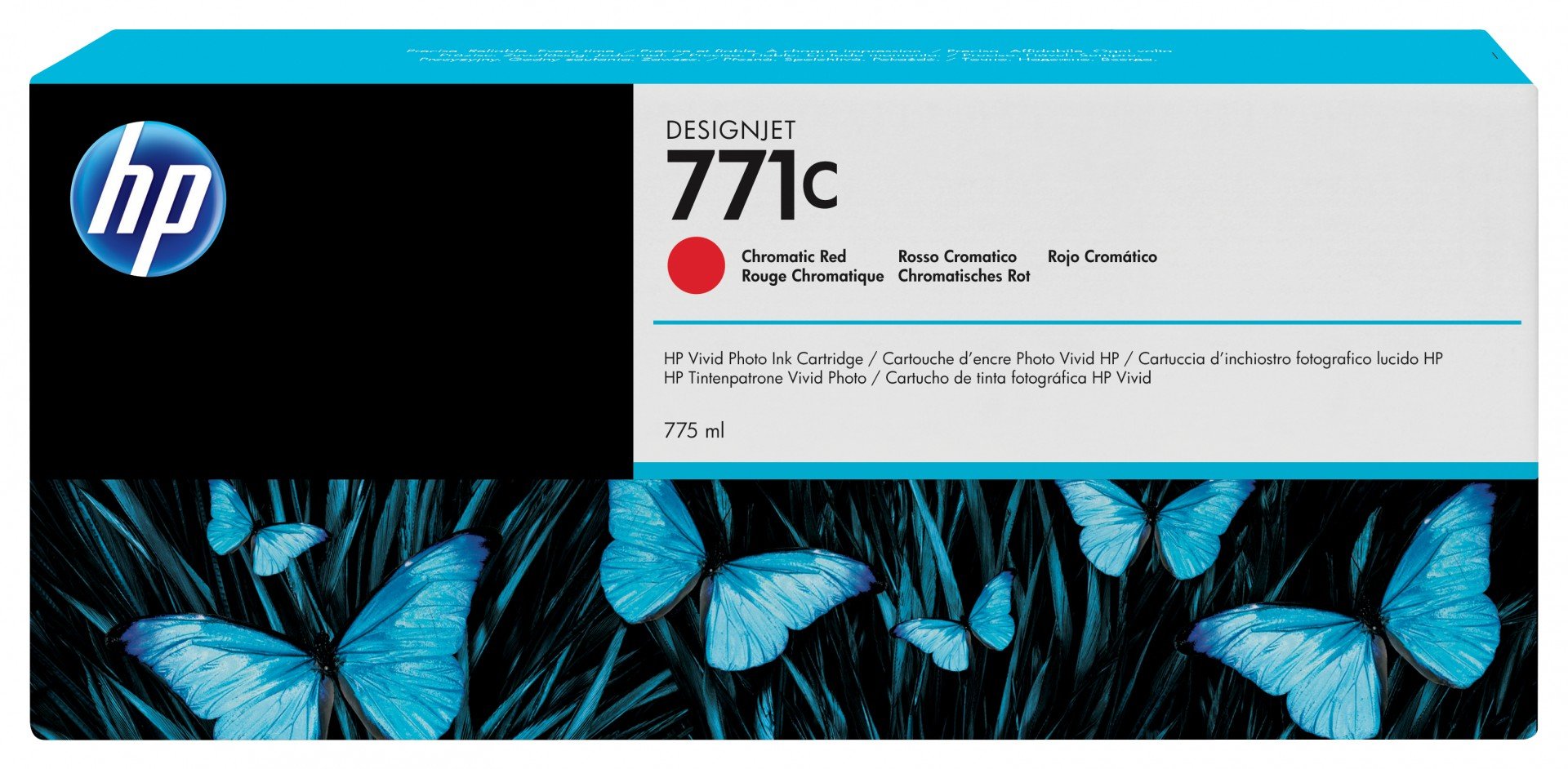 HP 771C original Ink cartridge B6Y08A chromatic red standard capacity 775ml 1-pack