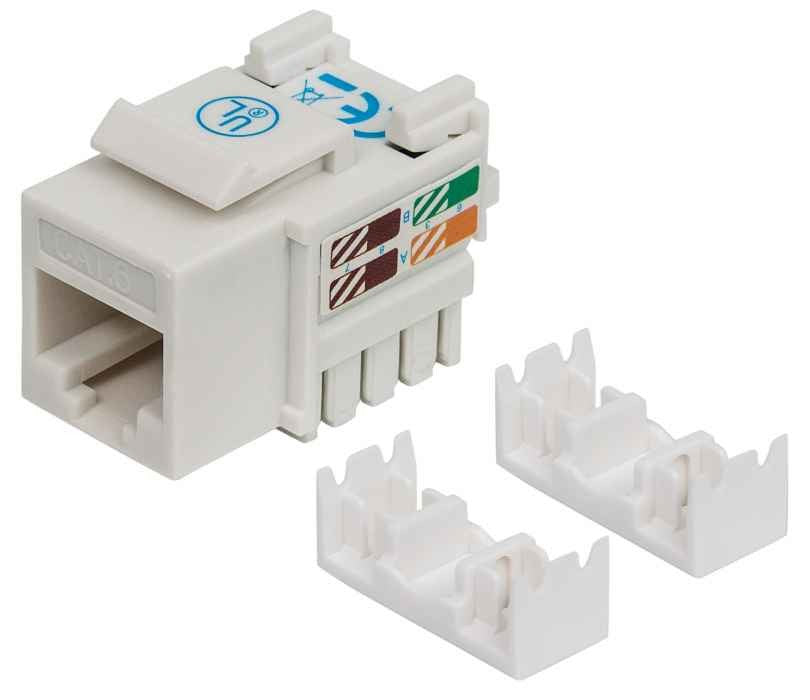 Intellinet 210591 Module keystone C6 UTP blanc