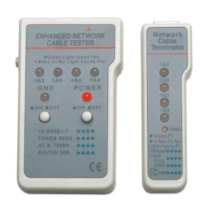 Intellinet 351898 testeur de câble réseau Testeur de câble UTP/STP Gris