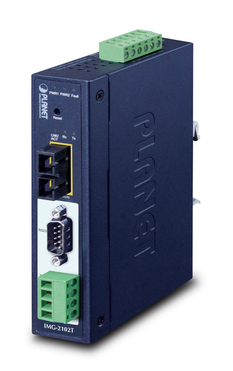 Planet IMG-2102T Commutateur Ethernet industriel 1 port IP30 Bleu