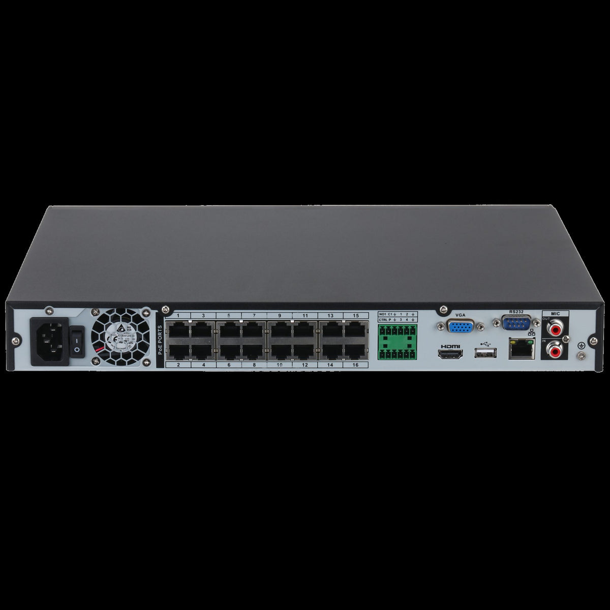 Dahua NVR4216-16P-4KS3 Enregistreur vidéo réseau 16CH 1U 16PoE 2HDDs Lite