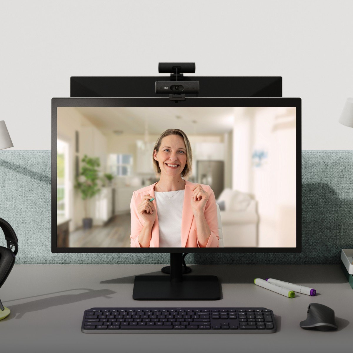 LOGITECH BRIO 505 Webcam colour 4 MP 1920 x 1080 720p 1080p audio USB-C