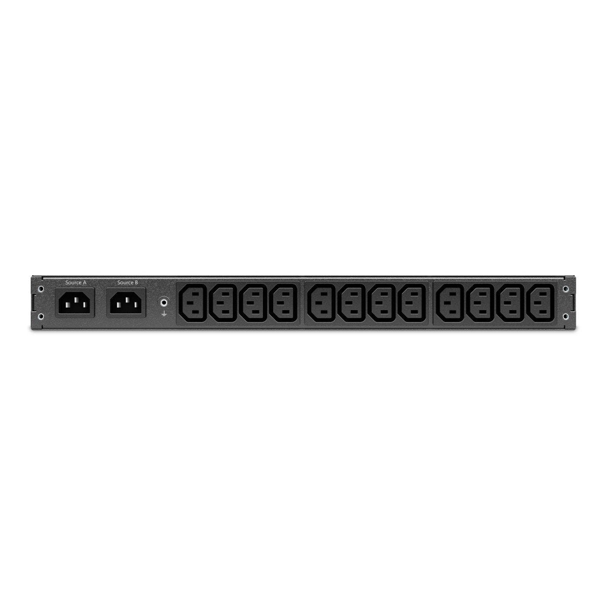APC NetShelter Automatic transfer switch Rack AC 207-253V 2000VA 1-phase Ethernet 10/100/1000 USB output connectors 12 1U Black