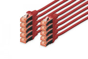 Digitus DK-1644-050-R-10 câble de réseau Rouge 5 m Cat6 S/FTP (S-STP)