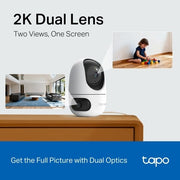 TP-Link Tapo C245D Sphérique Caméra de sécurité IP Intérieure 2304 x 1296 pixels Plafond/mur