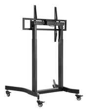 "Techly ICA-TR68M Support TV mobile 55-100"" jusqu'a 120kg électrique avec télécommande"