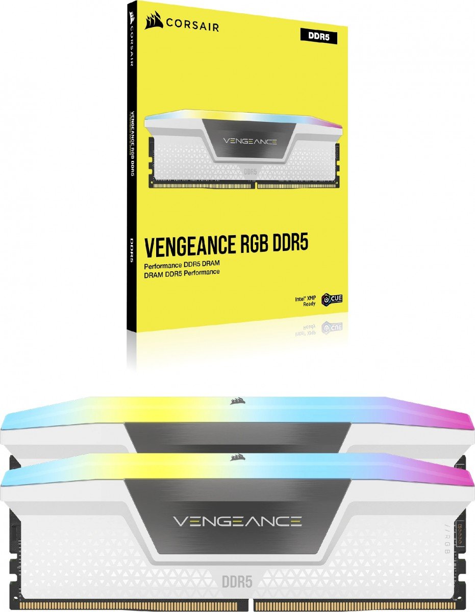 Module de mémoire Corsair Vengeance RGB CMH32GX5M2E6000Z36W 32 Go 2 x 16 Go DDR5