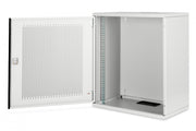 "Armoire réseau suspendue 19"" 12U rack 540x400, portes perforées, gris, non divisée, non assemblée, 60kg 595x540x400 mm, porte avant perforée, gris"