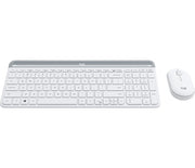 Logitech Slim MK470 clavier Souris incluse Universel RF sans fil QWERTY US International Blanc