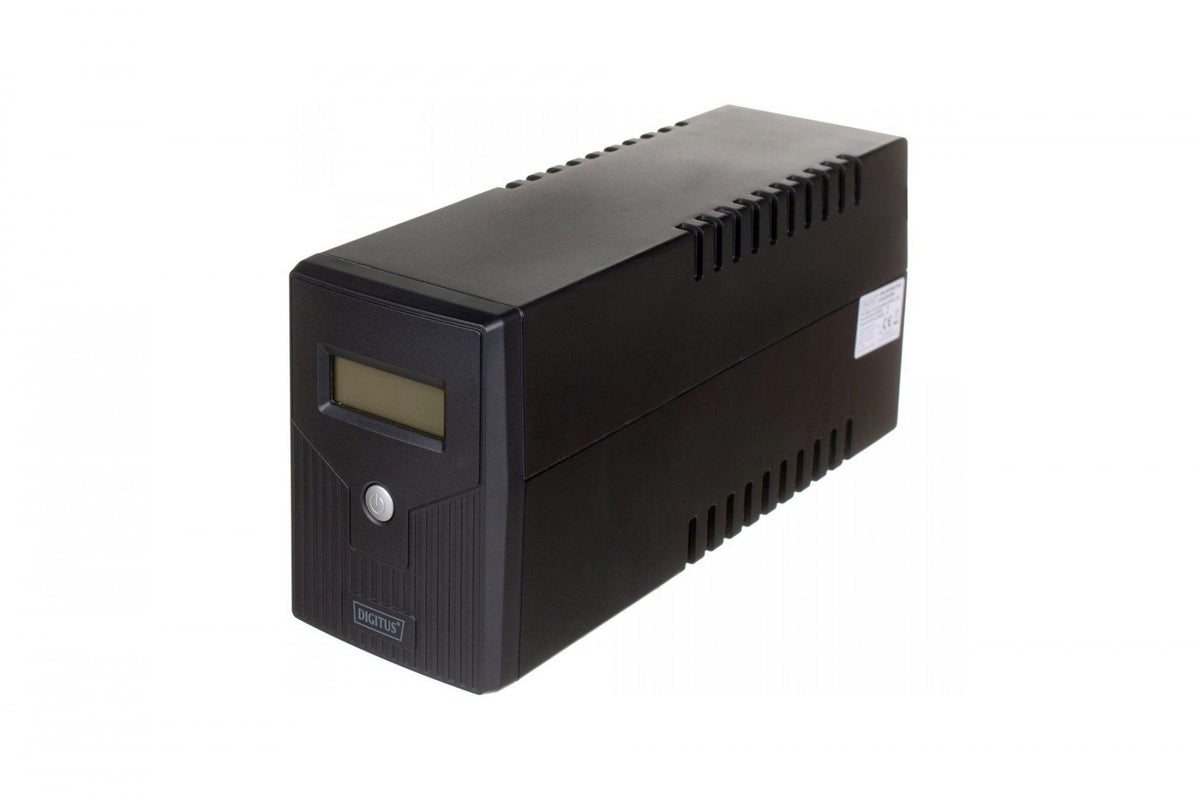 Digitus DN-170064-LCD alimentation d'énergie non interruptible Interactivité de ligne 0,8 kVA 480 W 2 sortie(s) CA