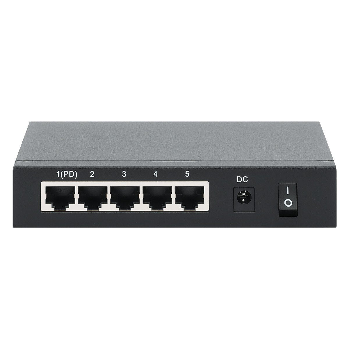 Intellinet PoE-Powered 5x Gigabit Gigabit Ethernet (10/100/1000) Connexion Ethernet, supportant l'alimentation via ce port (PoE) Noir