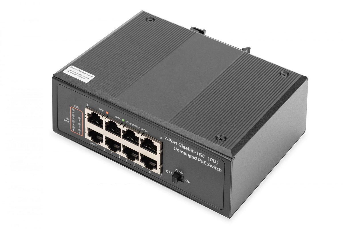 Digitus DN-651113 commutateur réseau Non-géré Gigabit Ethernet (10/100/1000) Connexion Ethernet, supportant l'alimentation via ce port (PoE) Noir