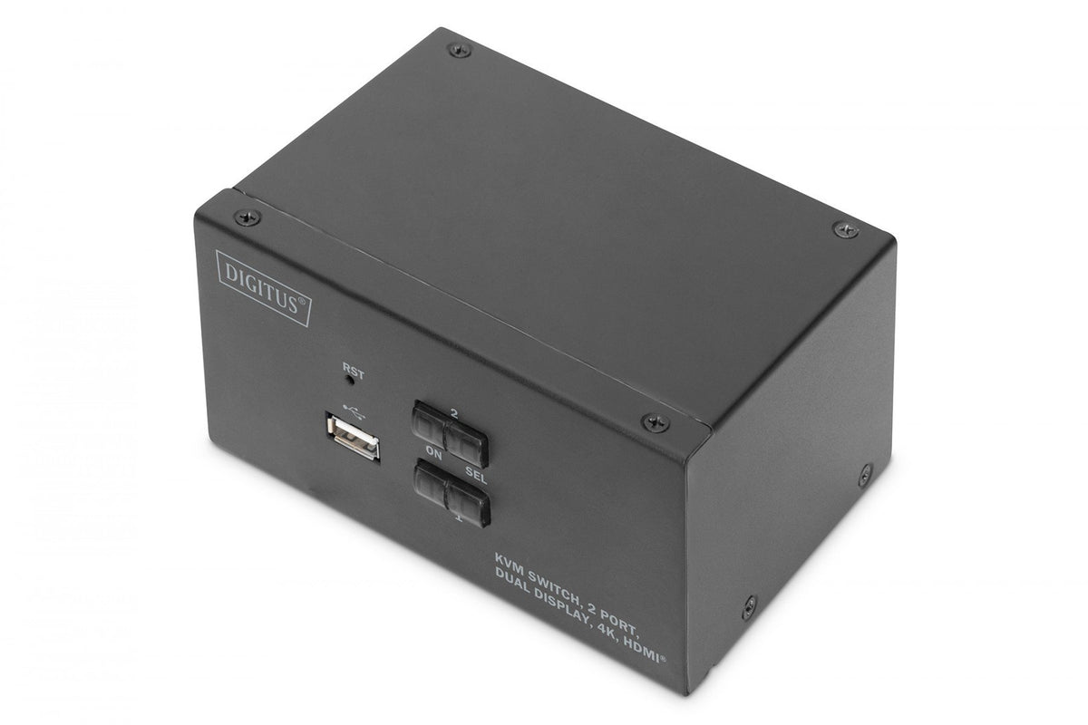 Digitus DS-12860 commutateur écran, clavier et souris Noir
