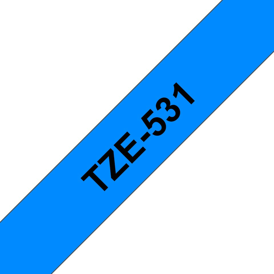 BROTHER P-TOUCH TZE-531 noir sur bleu 12mm