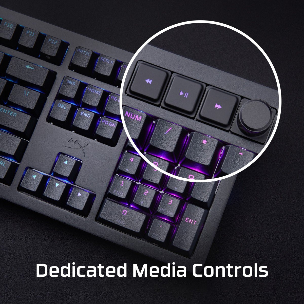 Clavier mécanique HyperX Alloy Rise RGB - Interrupteurs linéaires HyperX - QWERTY US INT