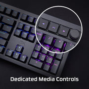 Clavier mécanique HyperX Alloy Rise RGB - Interrupteurs linéaires HyperX - QWERTY US INT