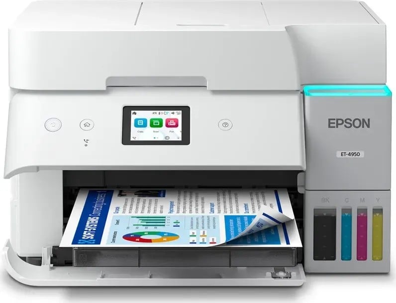 EPSON EcoTank ET-4956 Inkjet MFP A4 18ppm ISO USB WLAN Wi-Fi