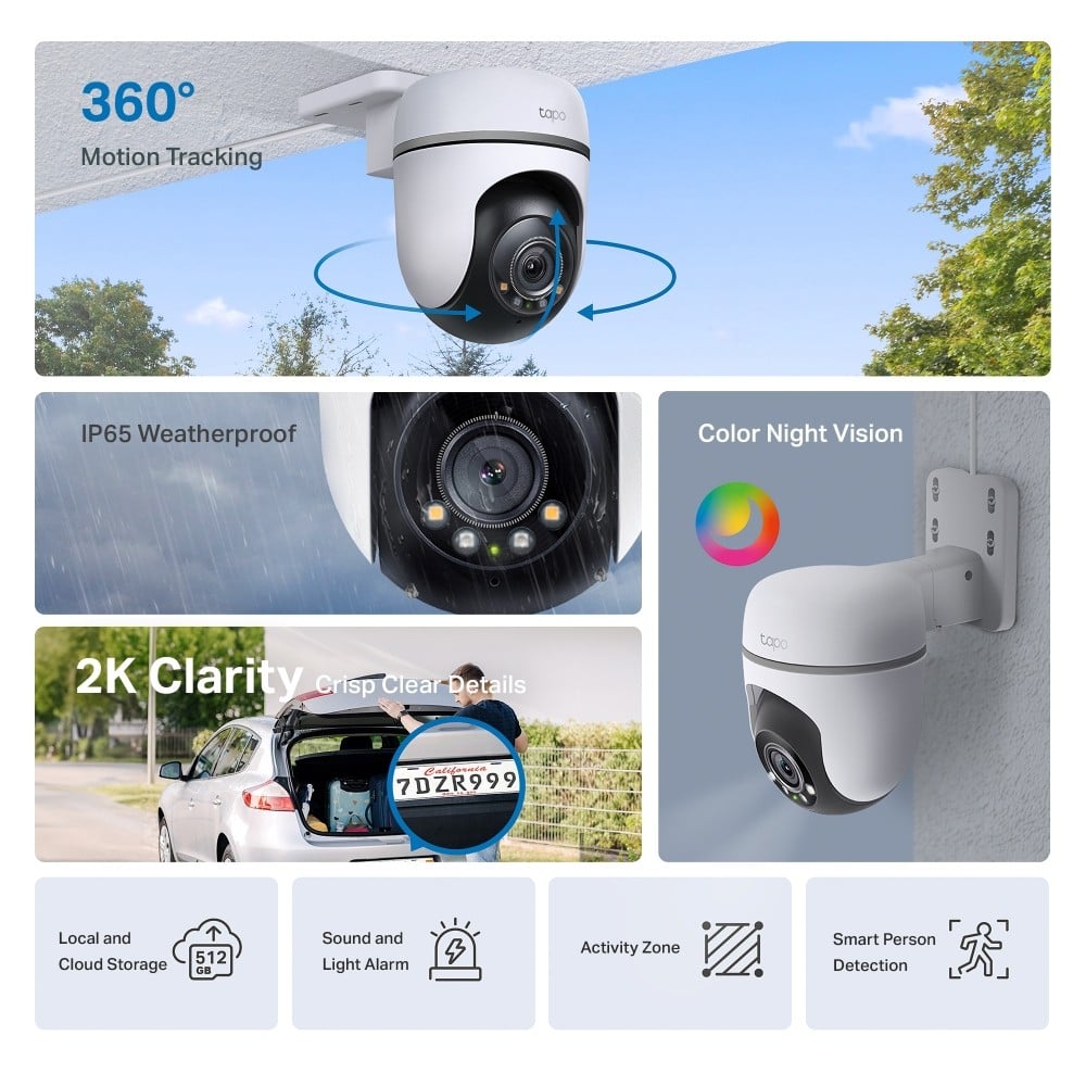 TP-LINK Outdoor Pan/Tilt Security Wi-Fi Camera