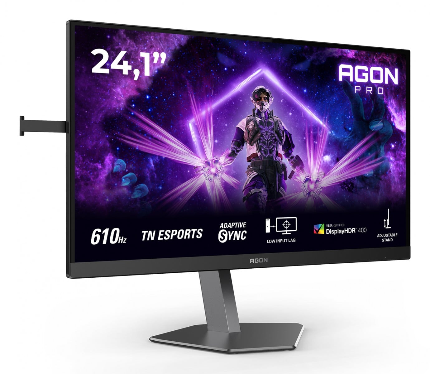 AOC AG246FK6 24.1p FHD Fast TN 610Hz 0.5ms 500cd/m2 HDMI2.1 DP USB 3.2 HUB USB PIVOT