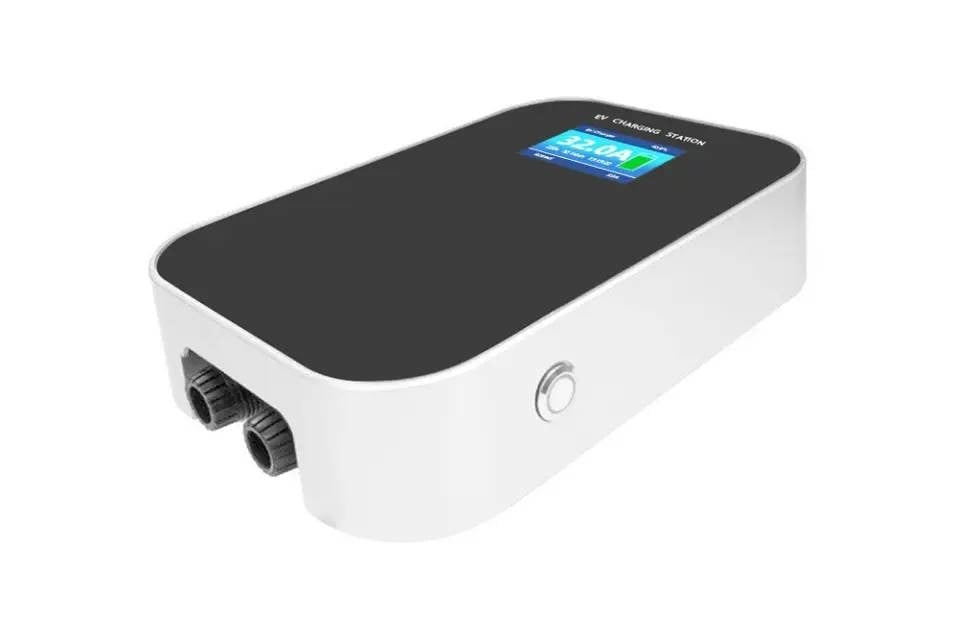 Extralink BS20-BC-22kW-APP Typ 2 32A 22kW | adowarka do samochodu elektrycznego | 3 fazy, ekran LCD, aplikacja, 6,1m 100 / 250 / 380 V Noir