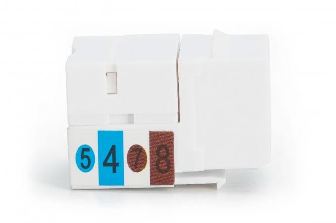 DIGITUS DN-93501 Module Keystone CAT 5e non blindé RJ45 LSA blanc