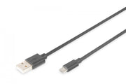 Digitus AK-300110-010-S câble USB USB 2.0 USB A Micro-USB B 0,48 Gbit/s Noir