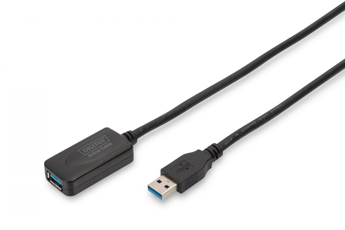 Digitus DA-73104 câble USB USB 3.2 Gen 1 (3.1 Gen 1) 5 m USB A 5 Gbit/s Noir