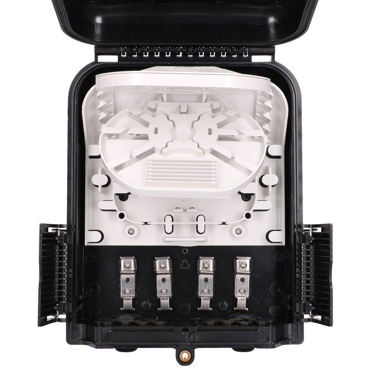 Extralink Selene | Boîte de raccordement fibre optique | 16 soudures, Noire