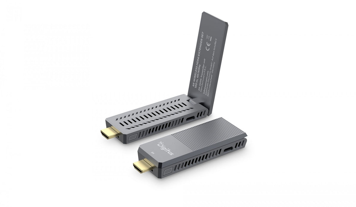 Digitus DS-55359 Extenseur HDMI sans fil jusqu'a 100/150m | UHD 4K@60Hz | Audio (Ensemble)