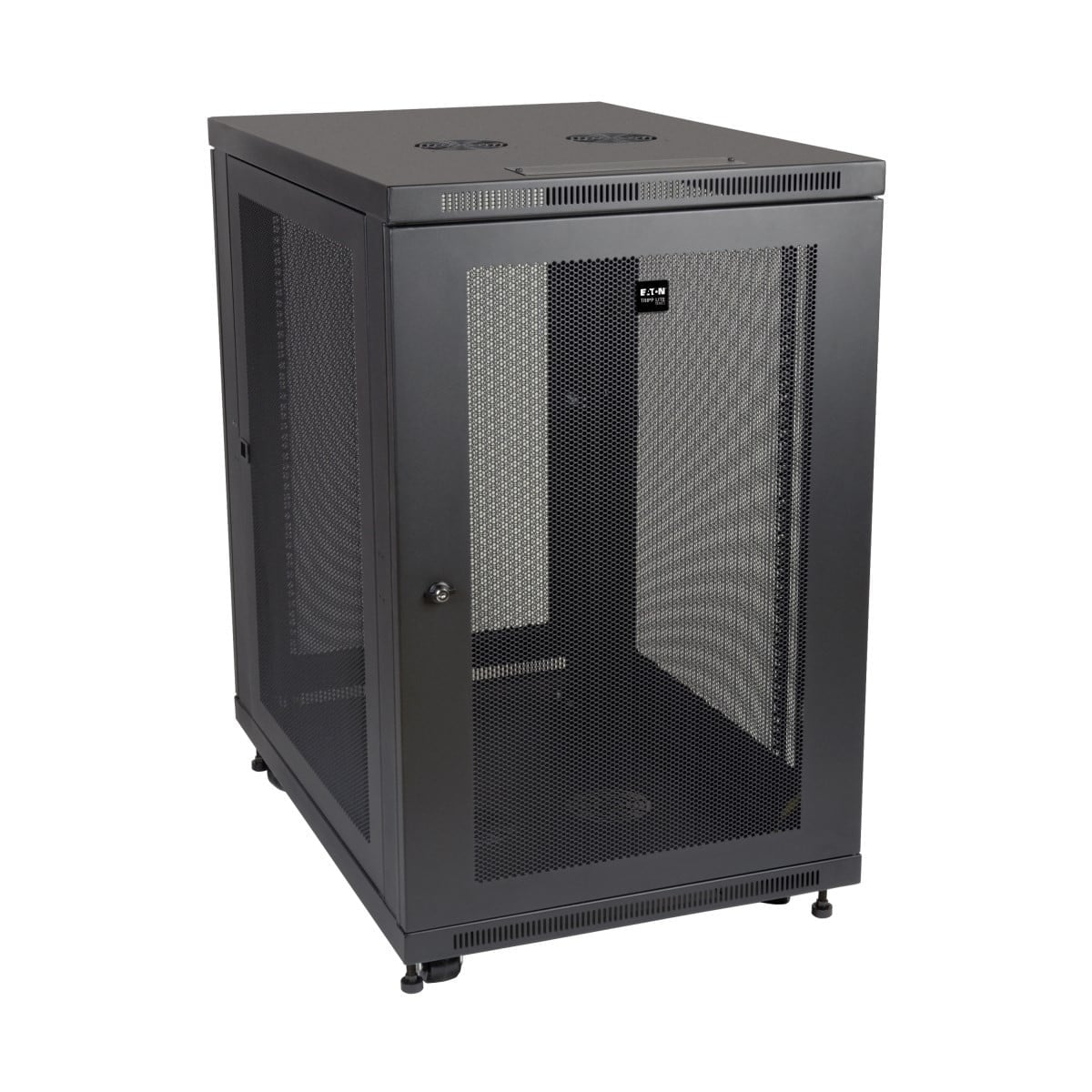 EATON TRIPPLITE 18U Rack Enclosure Server Cabinet 33 Deep w/ Doors & Sides Rack cabinet Black 18U 19