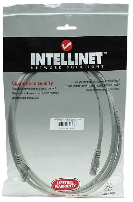 Intellinet 5m Cat5e UTP câble de réseau Gris U/UTP (UTP)