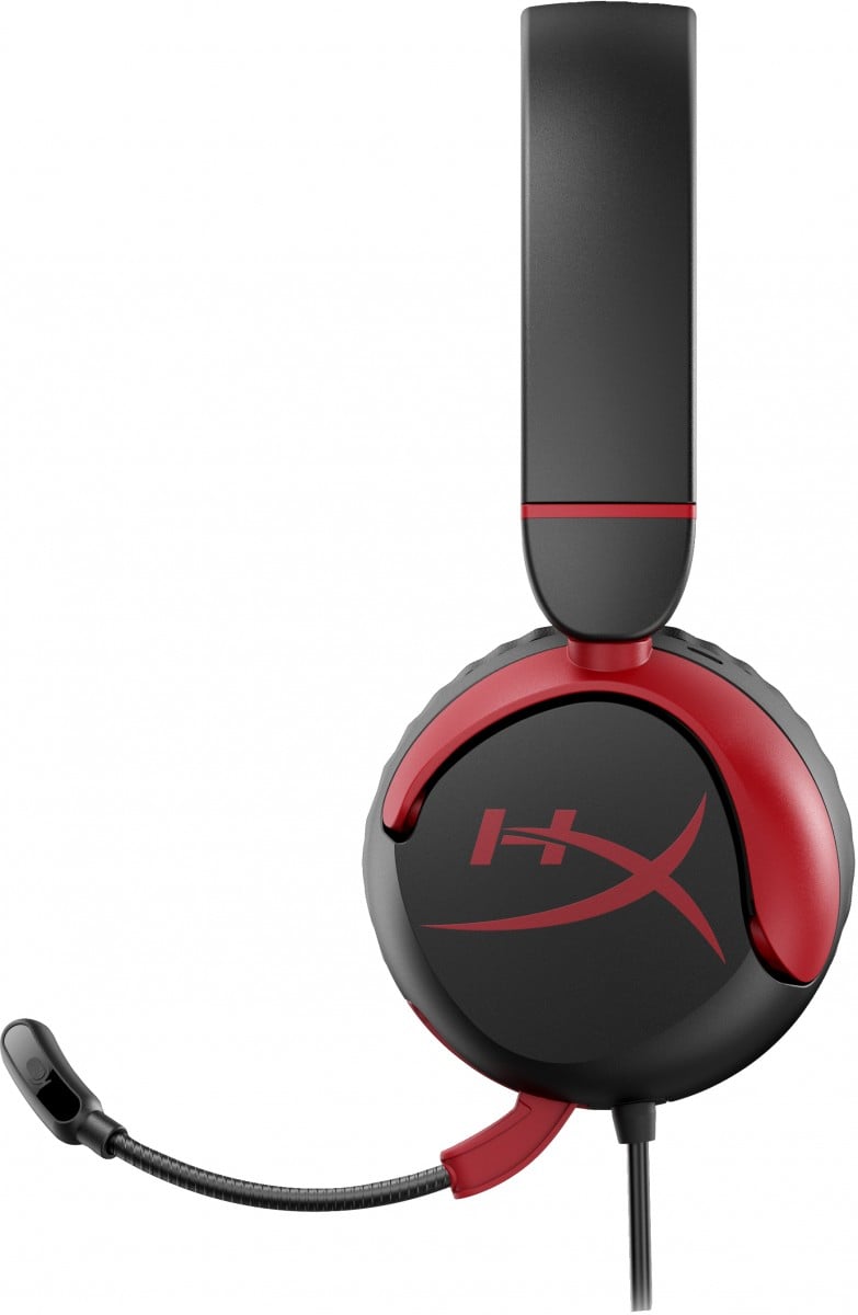 Casque filaire HyperX Cloud Mini avec microphone, minijack 3,5 mm, noir-rouge