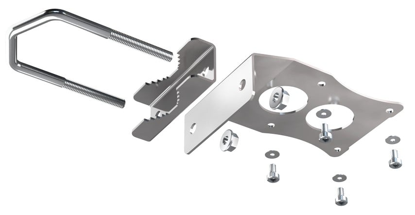 QuSpot Stainless steel mounting Stainless steel mounting kit for QuSpot (316 and A4 fasteners)
