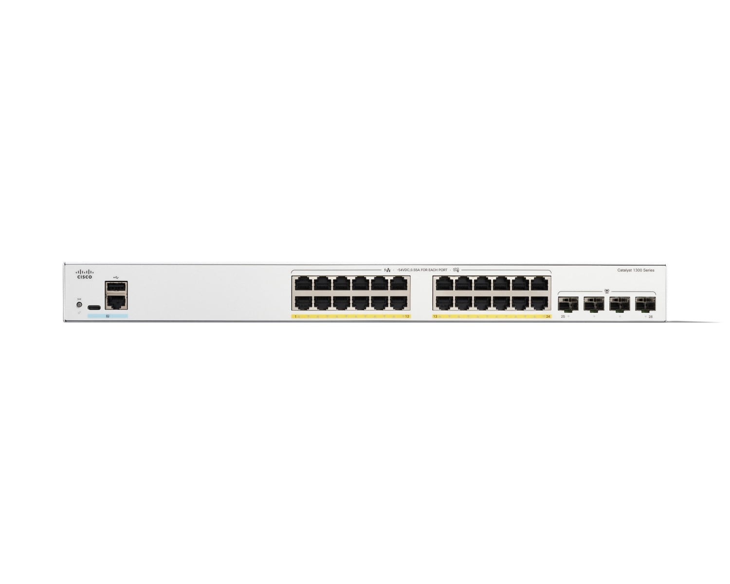 CISCO Catalyst 1300 24-port GE Full PoE 4x1G SFP