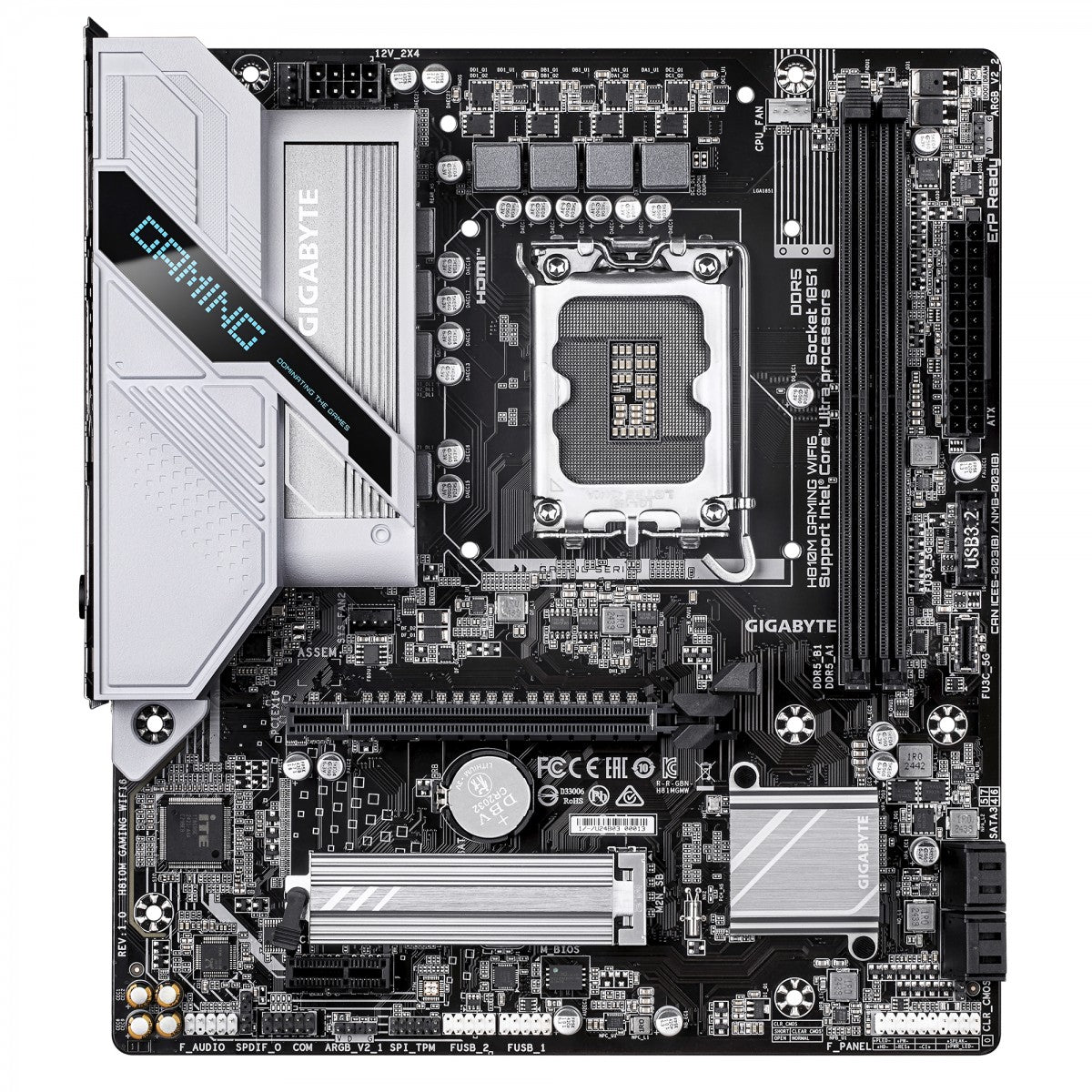 GIGABYTE H810M GAMING WIFI6 carte mere Intel H810 LGA 1851 (Socket V1) micro ATX