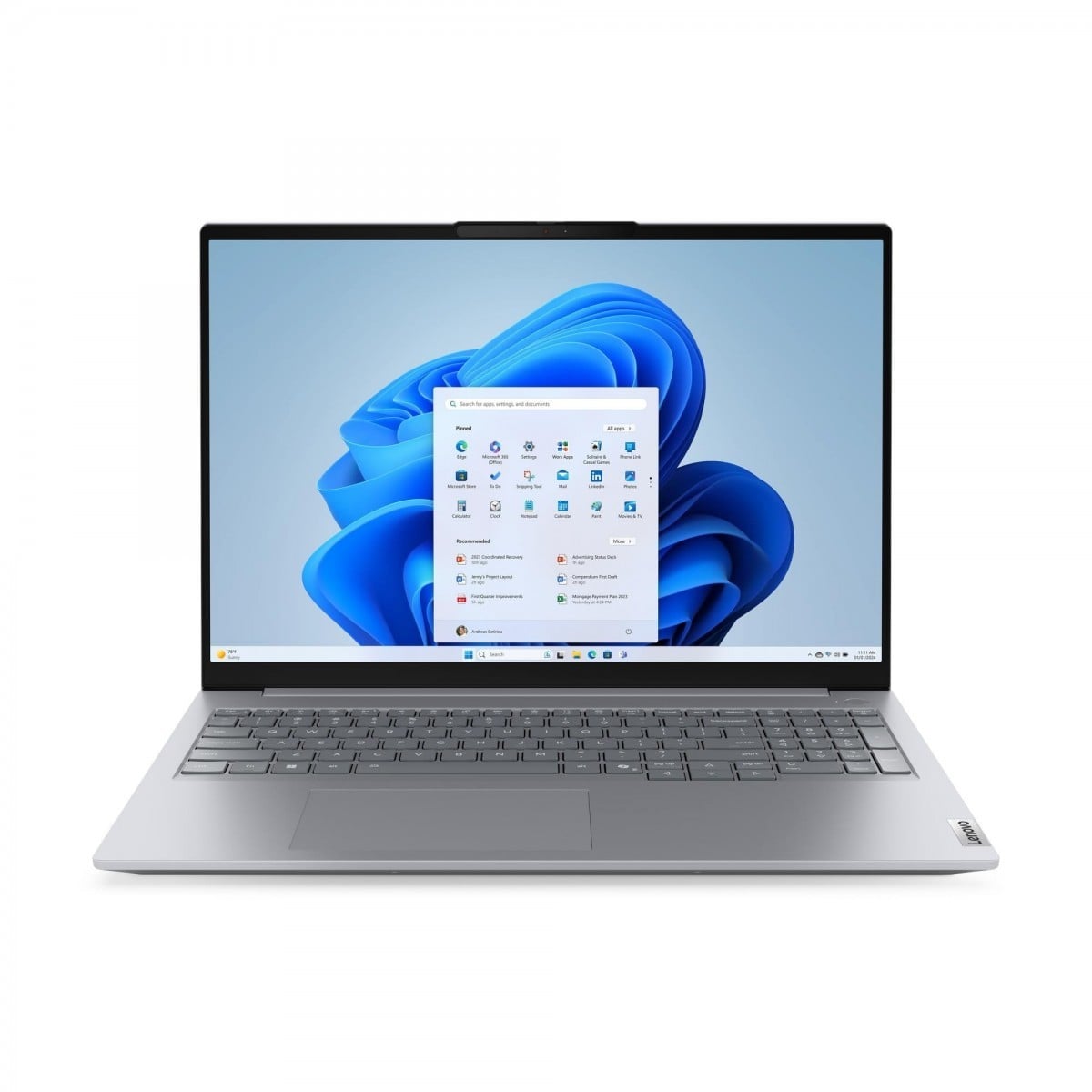 "Lenovo ThinkBook 16 G9 IRL Intel Core 5 210H Ordinateur portable 40,6 cm (16"") WUXGA 16 Go DDR5-SDRAM 512 Go SSD Wi-Fi 7 (802.11be) Windows 11 Pro Anglais Gris"