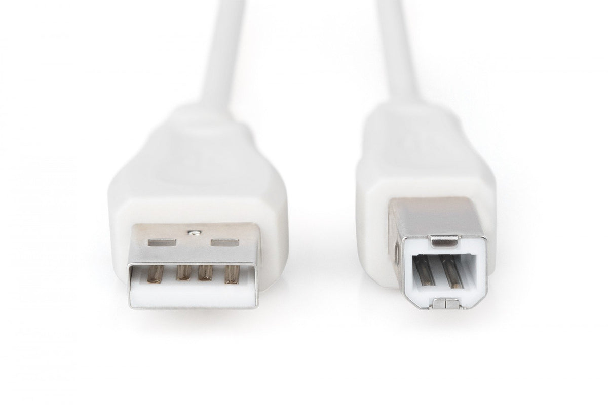 Digitus AK-300102-018-E câble USB USB 2.0 USB A USB B 0,48 Gbit/s Beige