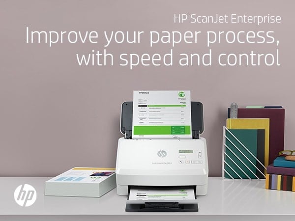 HP ScanJet Enterprise Flow 5000 s5 Alimentation feuille a feuille de scanner Blanc