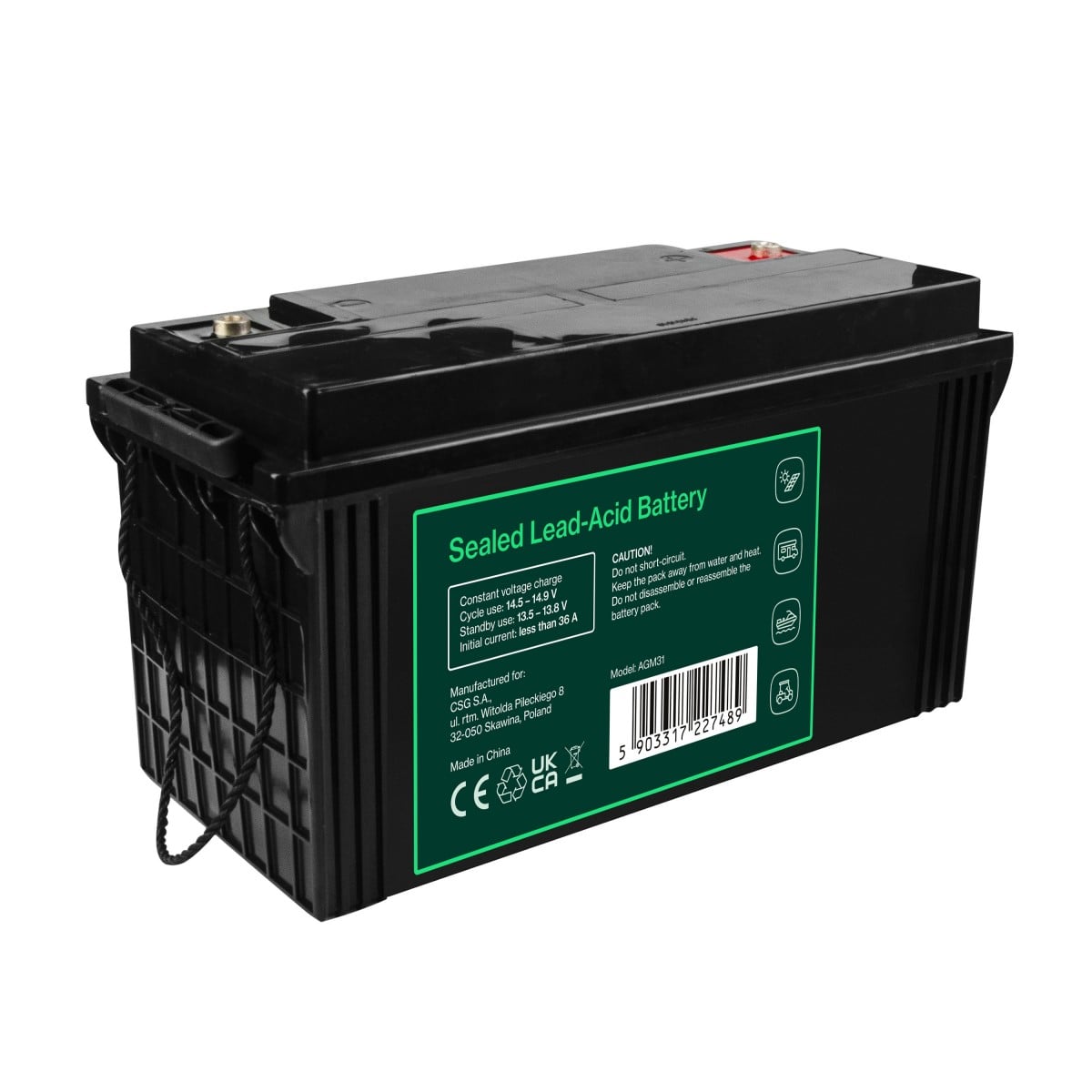 Green Cell AGM31 Batterie de l'onduleur Sealed Lead Acid (VRLA) 12 V 120 Ah