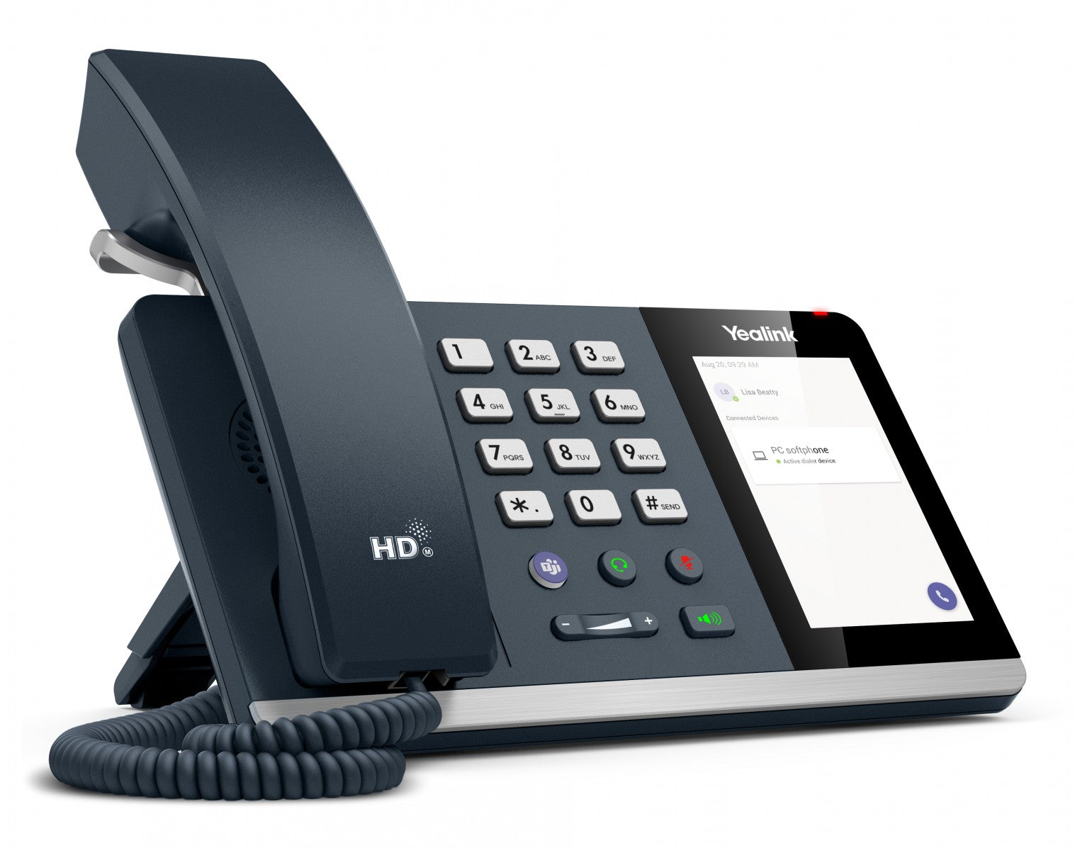 Yealink MP45 téléphone fixe Noir, Gris