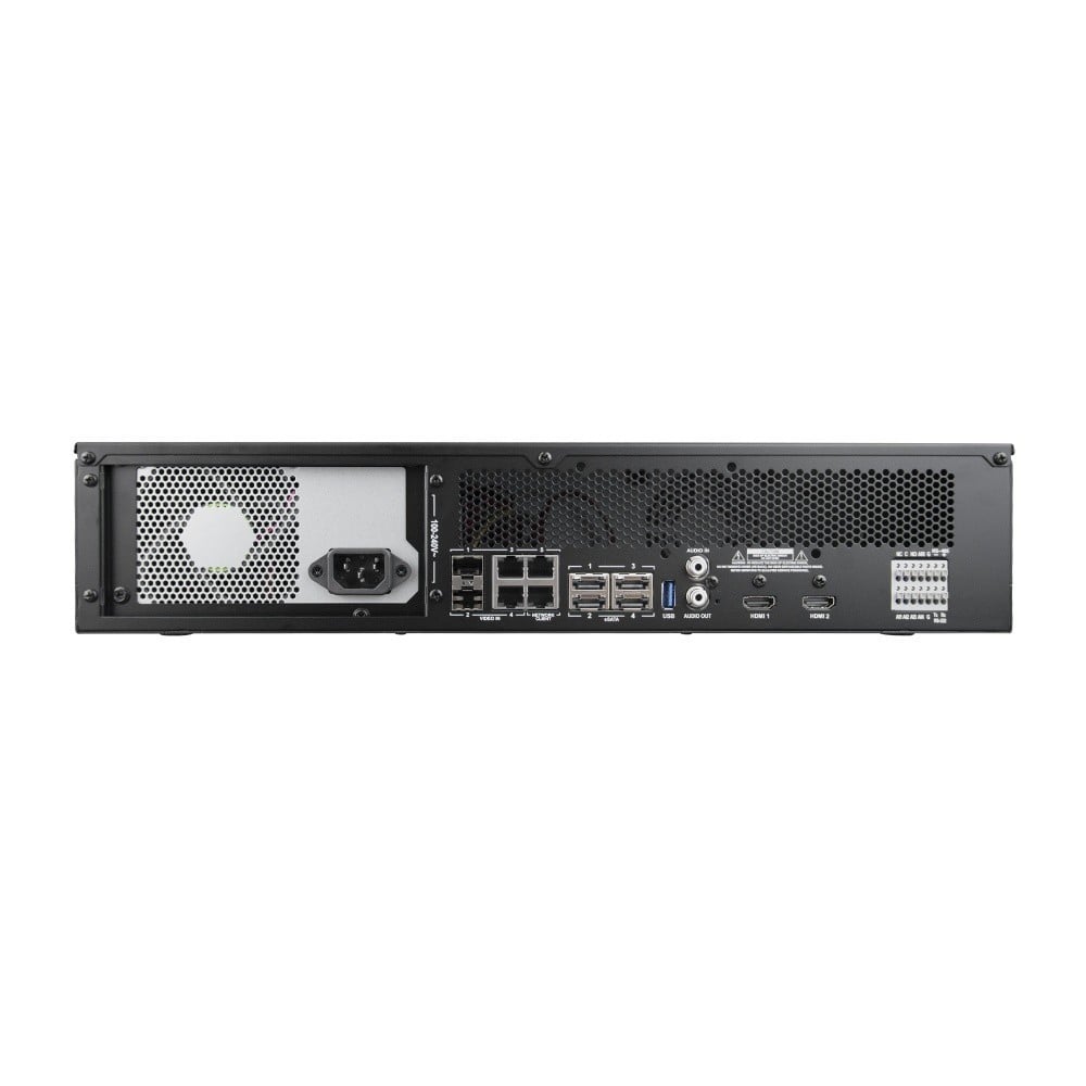 BCS BCS-U-NVR6408R-A-4K(2X12TB) Enregistreur IP 64 canaux avec RAID et support des caméras 12MP